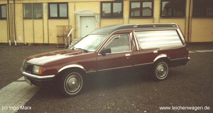 This is an Opel Rekord E1 model from 1980 The coach builder is Rappold